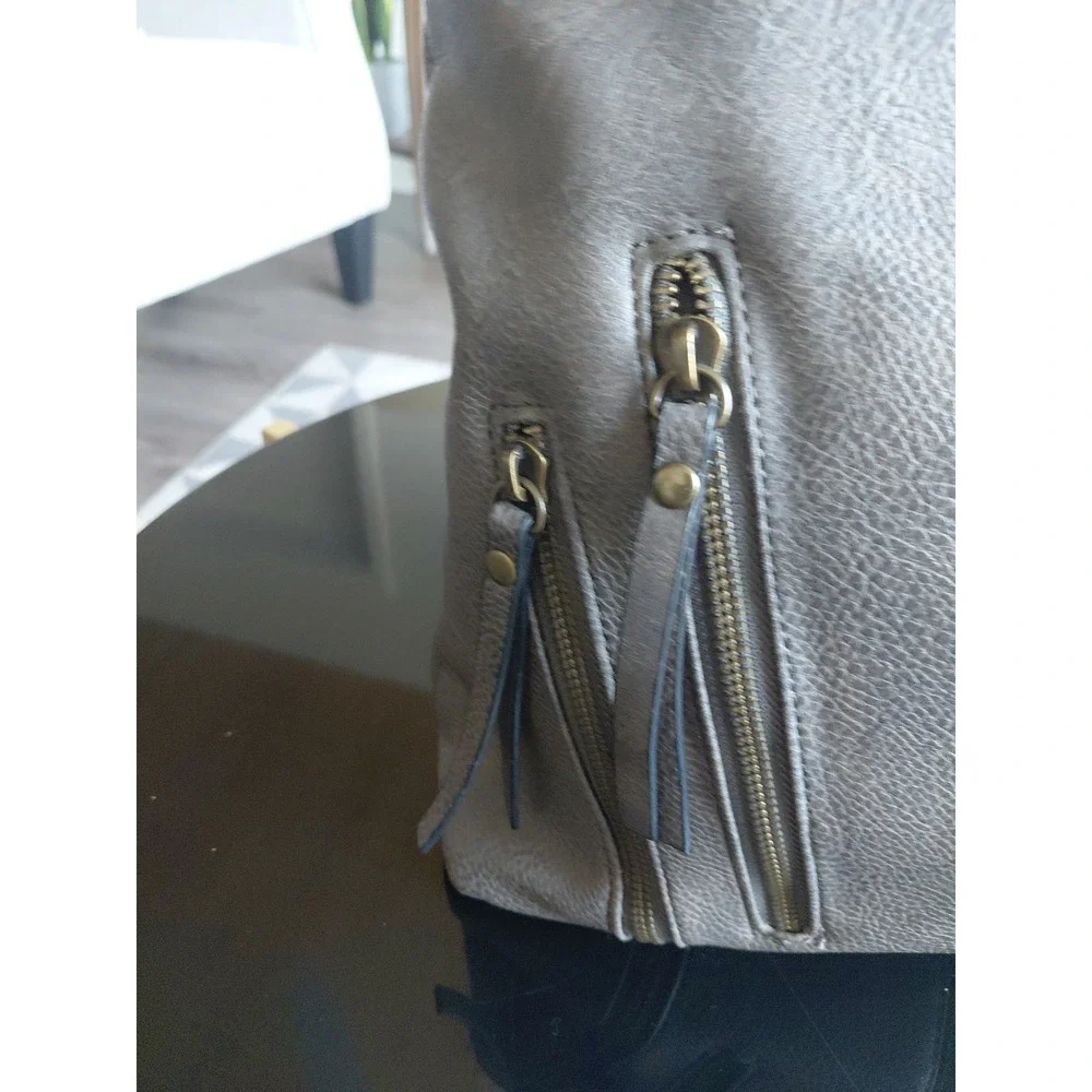 Bueno Collection Hobo Bag Purse Crossbody Double Handle Faux Leather Boho NWOT